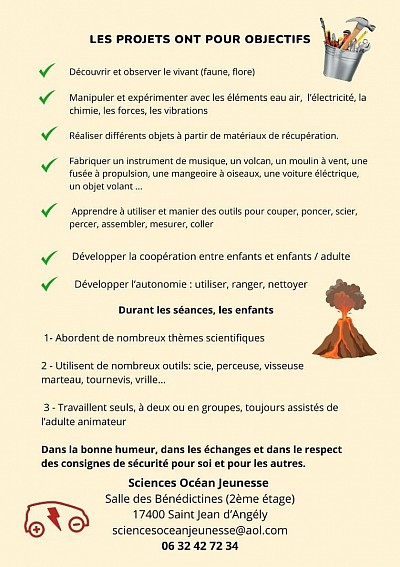 Flyer de l'association 2025/2026